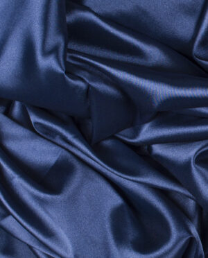 Satyna Cienka Granatowy