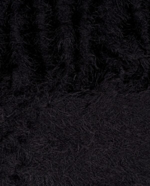 Dzianina Swetrowa z Włosem Czarny