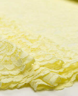 Koronka Sukienkowa Wzór 1 Jasny Żółty - detal
