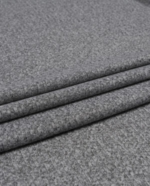 Dzianina Swetrowa Paski Popiel Melanż - detal