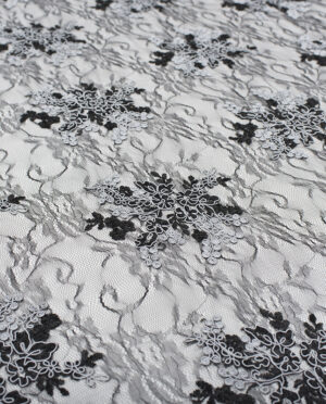 Gipiura Wzór 1 Dwukolorowy: Popiel - Czarny - detal