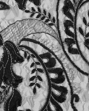 Gipiura Wzór 12 Cekiny Czarny