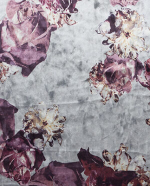 Kuba Welur Wzór 12 b Kwiaty