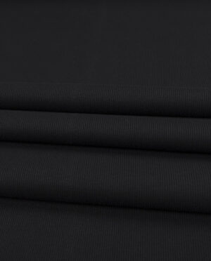 Ściągacz Bawełniany w Prążek Czarny - detal