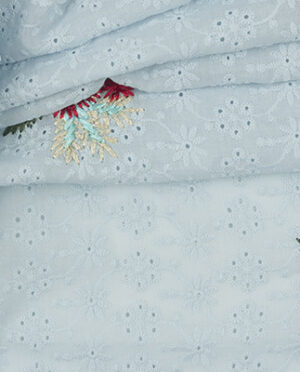 Batyst z Haftem Wzór 17 Błękitny