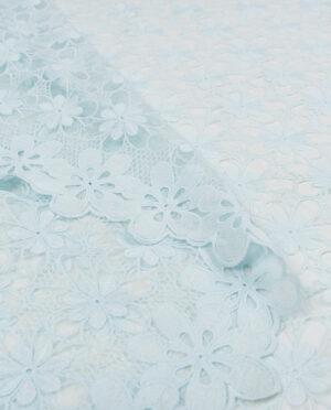 Gipiura Bawełniana Wzór 22 Błękitny - detal2