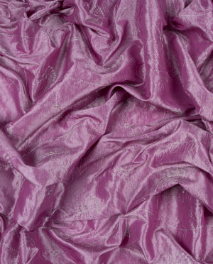 Tafta z haftem Wzór 1 Różowy