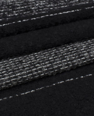 Szenila – Chanel – Puszysta Wełna Wzór 6 ze srebrną nitką - detal2