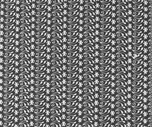 Gipiura Wzór Kwiaty Jasny Popiel Połysk