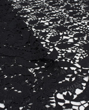 Gipiura Bawełniana Wzór 23 Czarny - detal2