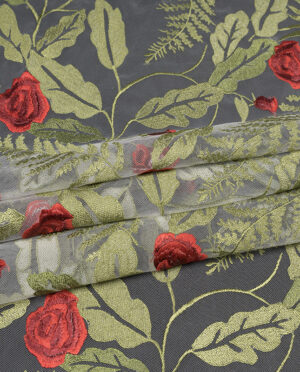 Haft na Tiulu Wzór 18 Jasny Popiel