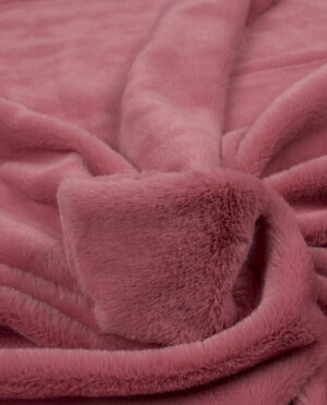 Futro Dzianinowe Koralowy - detal2