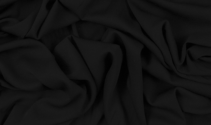 Wiskoza Sukienkowa z elastanem Czarny