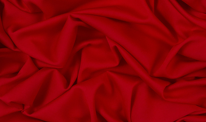 Wiskoza Sukienkowa z elastanem Czerwony