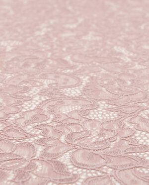 Koronka Elastyczna Gruba na tiulu Wzór 9 Brudny Róż - detal