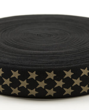 Taśma Gumowa Wzór 3 Dwustronne Gwiazdki 5 cm