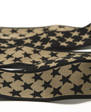 Taśma Gumowa Wzór 3 Dwustronne Gwiazdki 5 cm