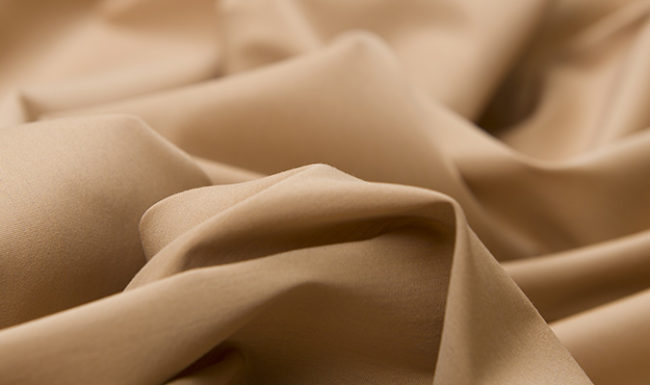 Bawełna Nylon z Lycrą - Popelina Ciemny Beż - detal
