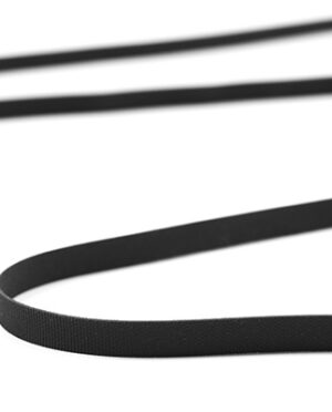 Gumka Płaska Silikonowa Czarny 6 mm - detal