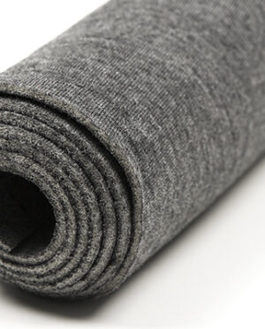 Neopren Dwustronny Wiskozowy Grafit Melanż - przekrój