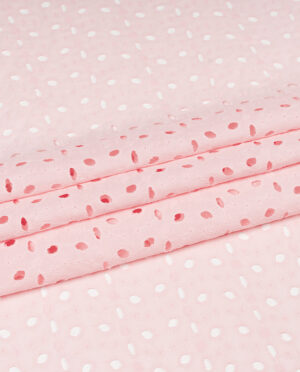 Batyst z Haftem Wzór 42 Pudrowy Róż