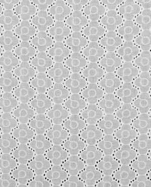 Batyst z Haftem Wzór 48 Biały