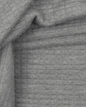 Dzianina Pikowana Wzór 11 Popiel Melanż