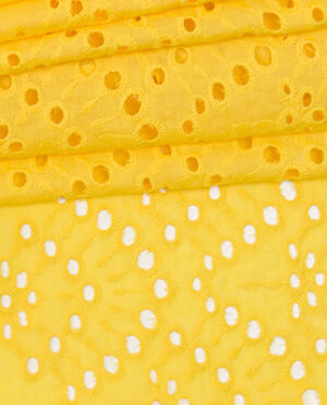 Batyst z Haftem Wzór 30 Żółty (border obustronny) - skala