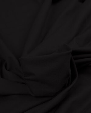 Dzianina Dresowa Cienka Czarny - detal2