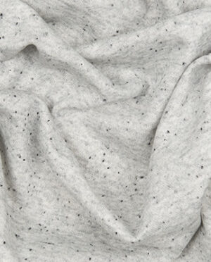 Dzianina Dresowa Popiel Melanż w Punkty