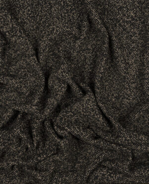 Tkanina Płaszczowa Bucle Beżowo - Czarny