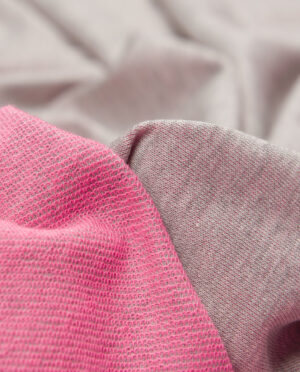 Dzianina Dresowa Pętelka Dwustronna Neonowy Róż - detal
