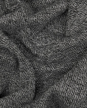 Dzianina Swetrowa Dwustronna Grafit Melanż