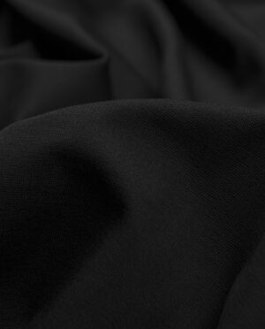 Dzianina Morgan Jersey Czarny - detal