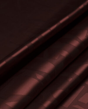 Podszewka Wiskozowa Żakardowa Wzór 47 Bordowy - detal