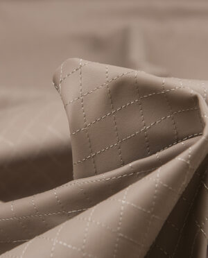 Eko Skóra Elastyczna Pikowana Cappuccino - detal