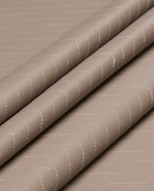 Eko Skóra Elastyczna Pikowana Cappuccino - detal