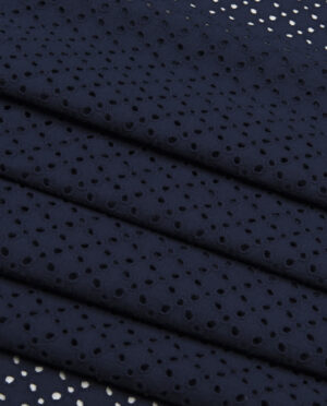 Batyst z Haftem Wzór 27 Granatowy - detal