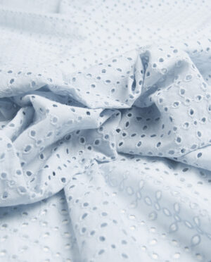 Batyst z Haftem Wzór 27 Jasny Błękitny - detal