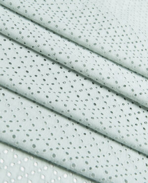 Batyst z Haftem Wzór 27 Jasny Miętowy - detal