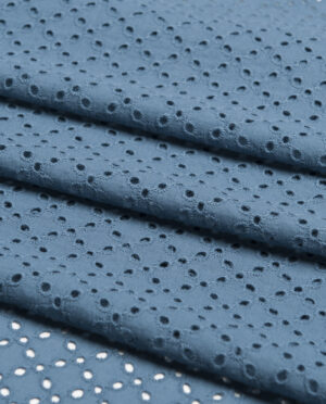 Batyst z Haftem Wzór 27 Niebieski - detal