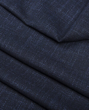 Cienka Tkanina Wełniana Granatowy - detal