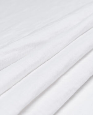 Muślin Len Double Gaze Biały