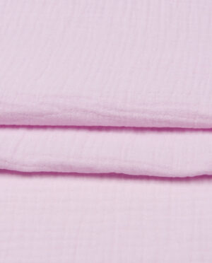 Muślin Double Gaze Jasny Róż - detal