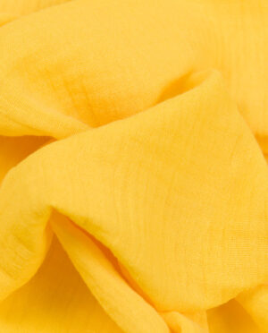 Muślin Double Gaze Żółty - detal
