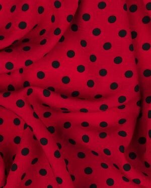 Wiskoza Sukienkowa Wzór Groszki 2 g