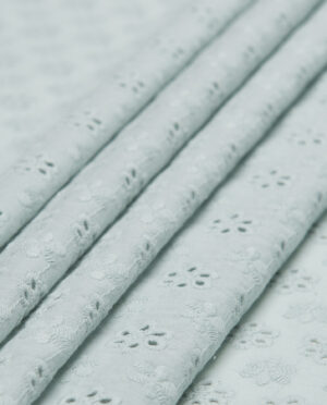 Batyst z Haftem Wzór 1 Jasny Miętowy - detal