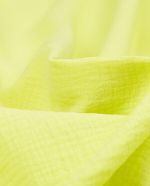 Muślin Double Gaze Jasna Limonka - detal