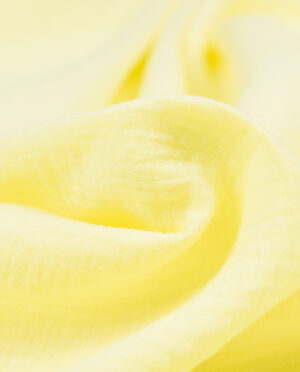 Muślin Double Gaze Jasny Żółty - detal