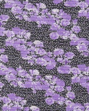 Szyfon Plisowany w Kwiaty